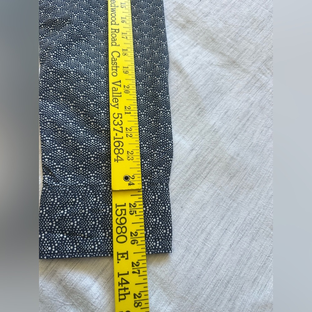 Todd Snyder Navy Patterned Casual Button Down Shi… - image 8